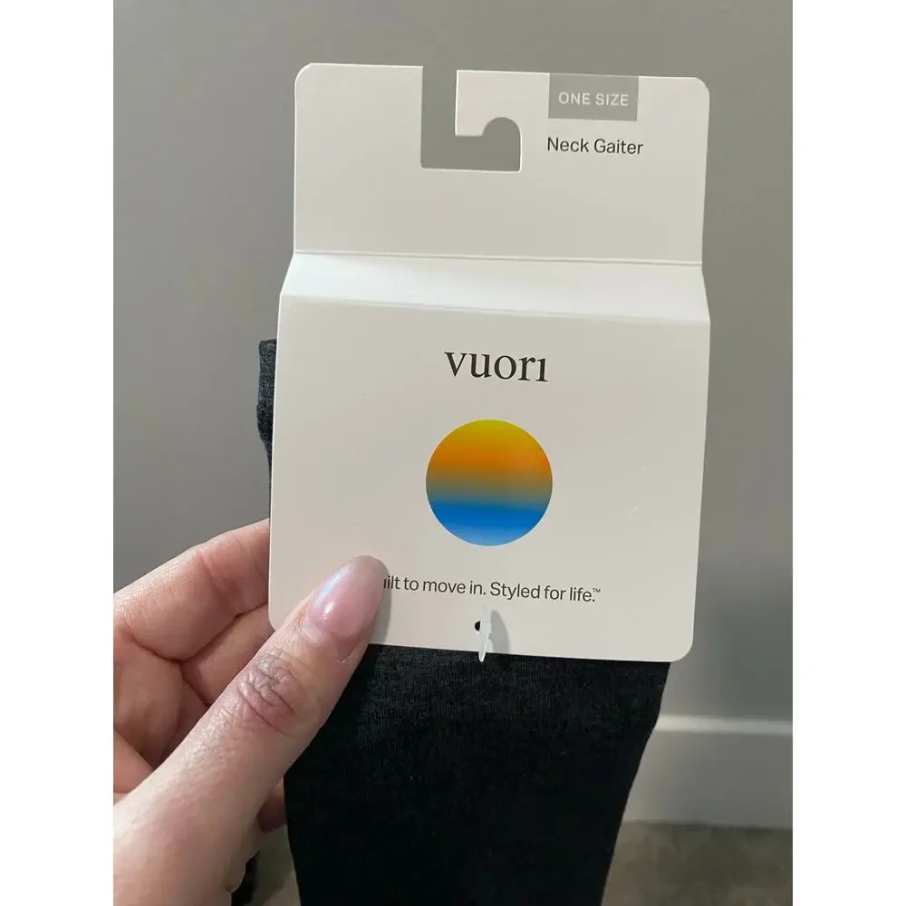 New Vuori Dreamnit Neck Gater, Charcoal Heather OS